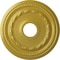 Ekena Millwork Federal Ceiling Medallion (Fits Canopies up to 8 1/2"), 15 3/8"OD x 3 5/8"ID x 1"P, Rich Gold CM15FERGS - alternate 1